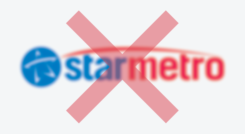 Do not blur the starmetro brand.