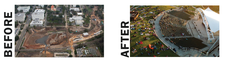 Cascades Park project before and after photo part 3